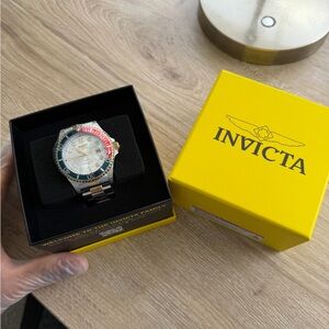 Invicta Watch with Red and Blue Bezel